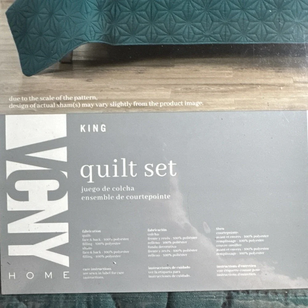 VCNY Home Kaleidoscope 3-Pc. King Set Green